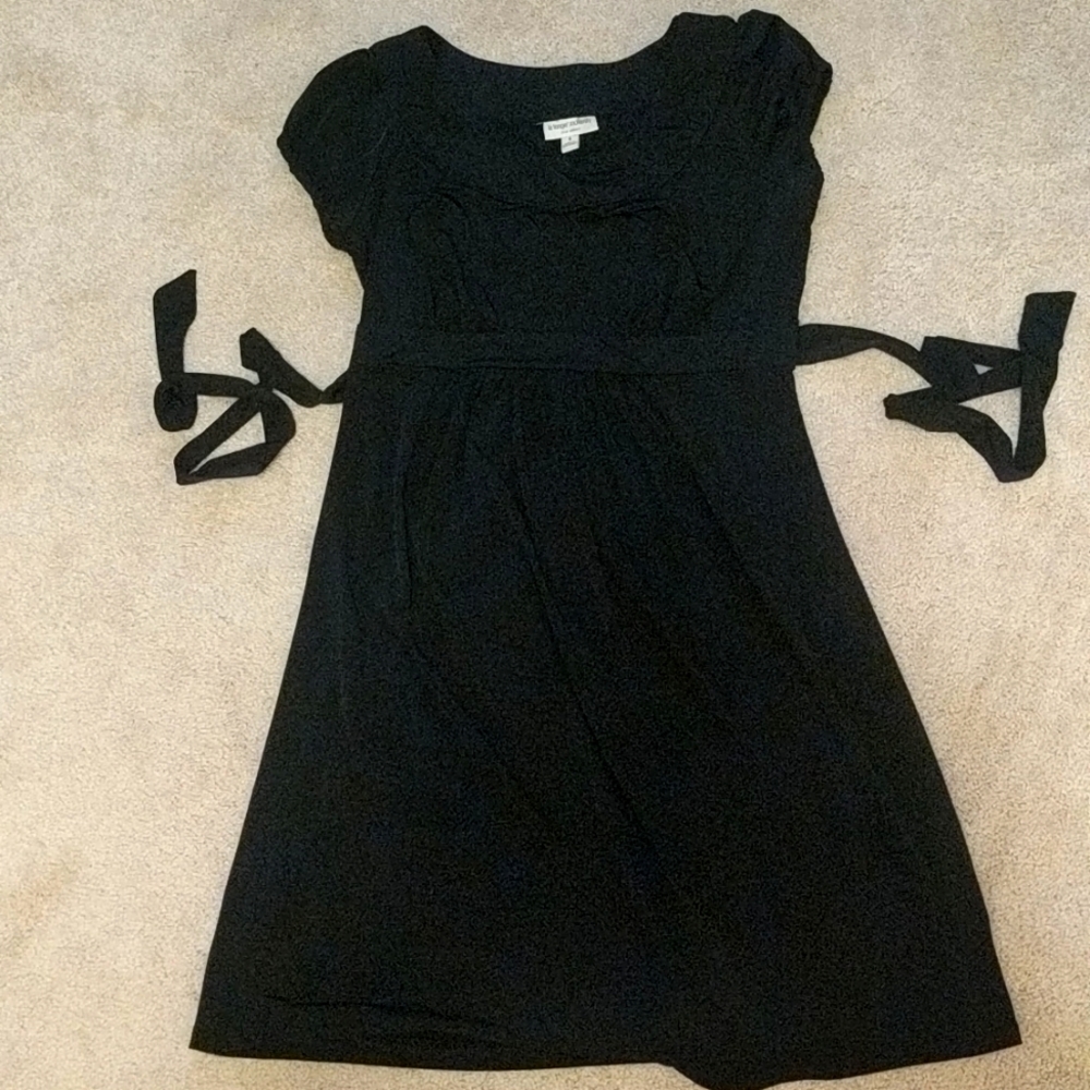Black Short Maternity Dress, Size Small